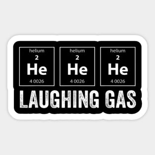 Funny Science Laughing Gas Helium T-Shirt Sticker